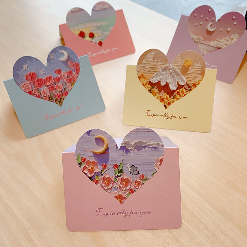 Wholesale of 10pcs/pack Mother's Day Love Paper Greeting Cards